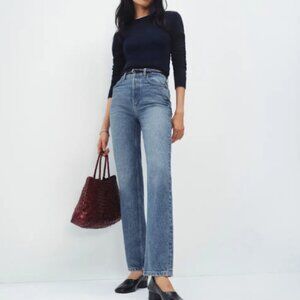 Reformation Cynthia High Rise Straight Jeans Blue - Size 27
